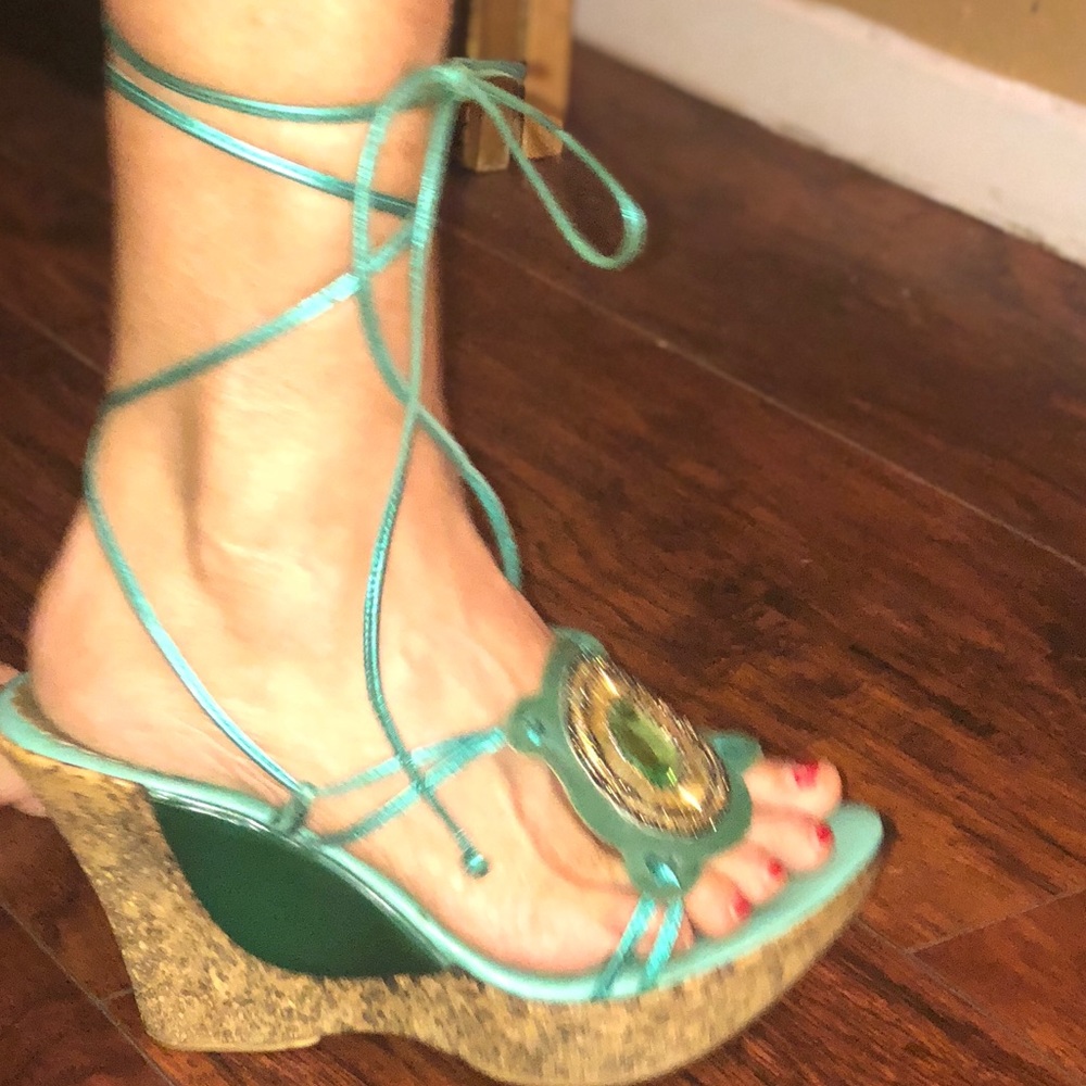 Cutest lace up wedges!!
